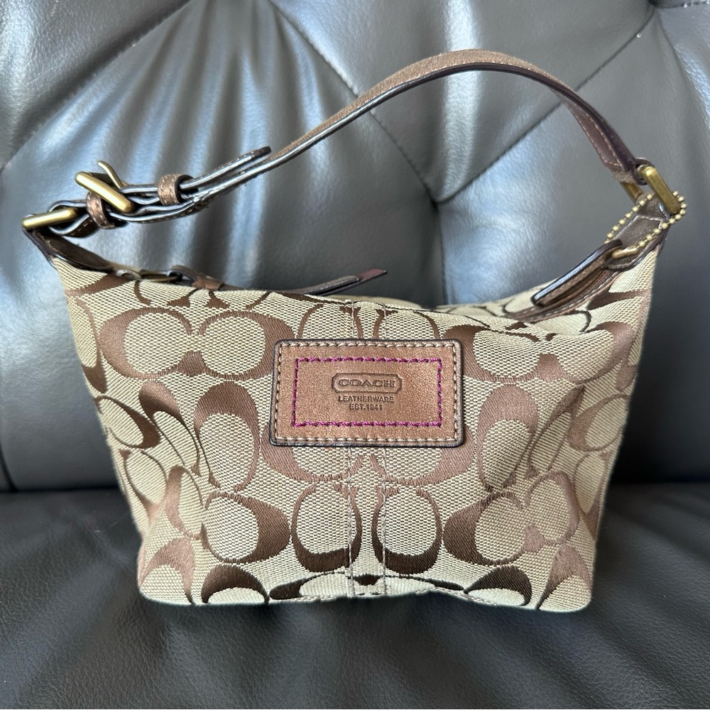 Small brown Coach purse